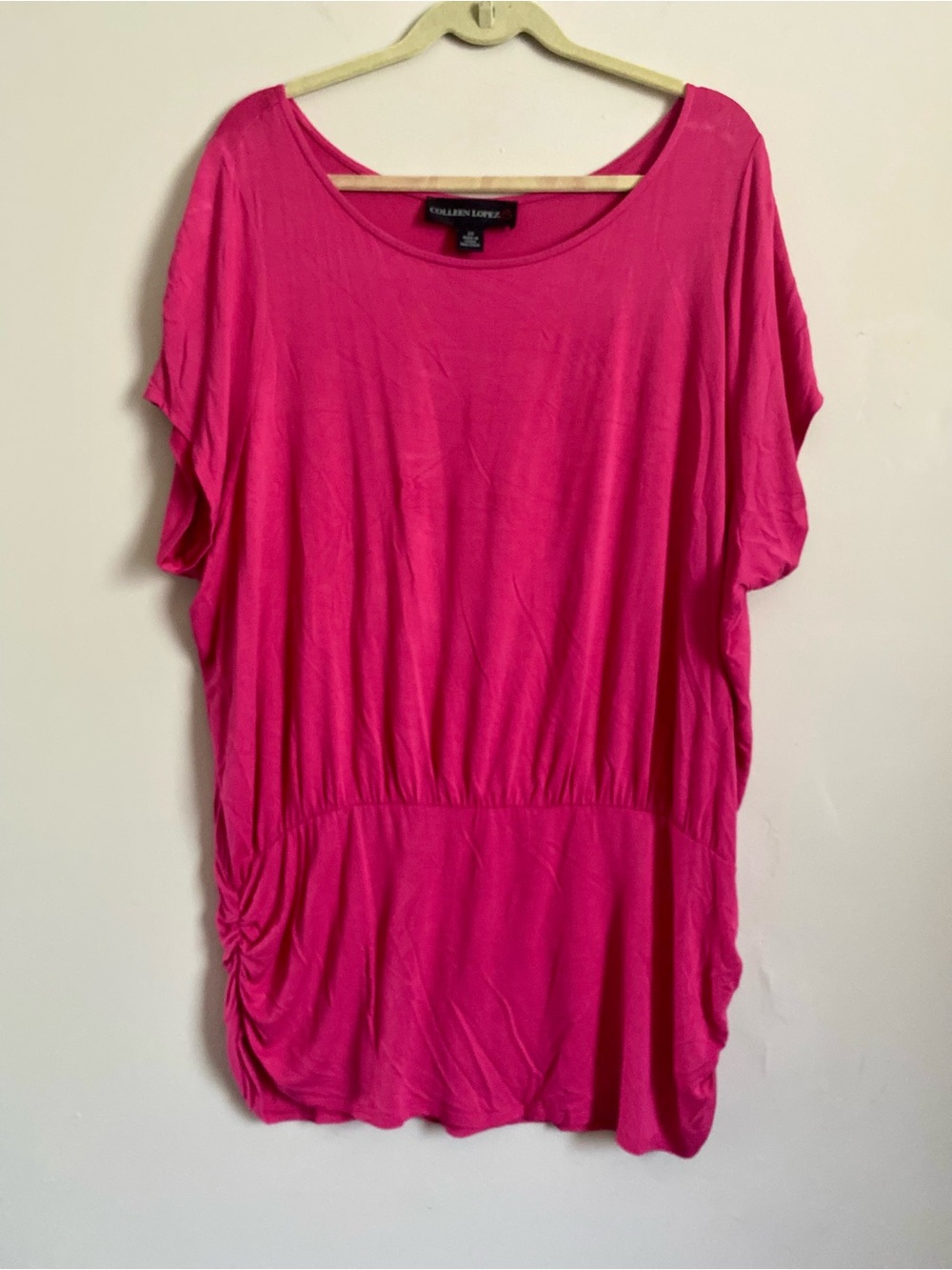 Colleen Lopez Tunic 2X Artsy Boho Barbie Draped Y2K Minimalist Comfy Casual Chic